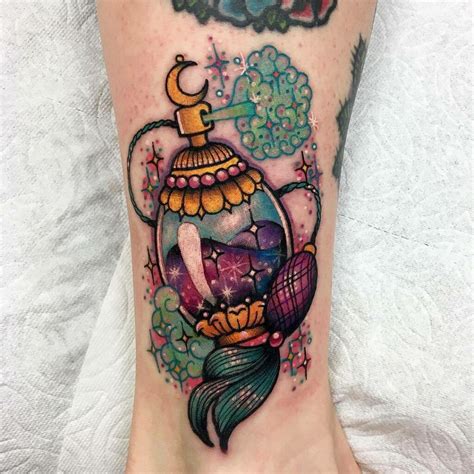 perfume bottle tattoo